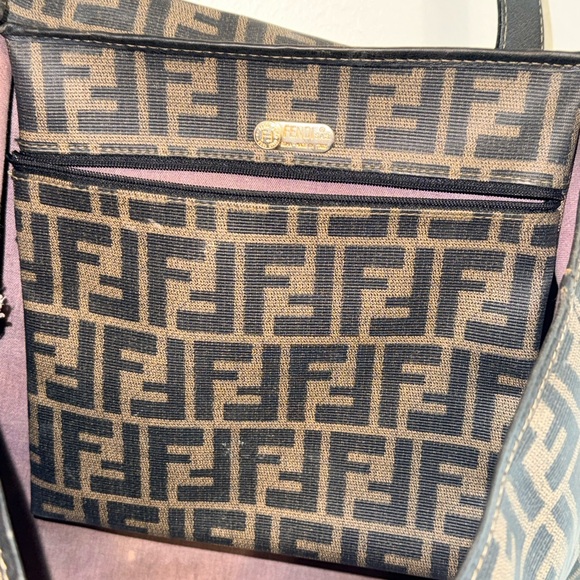 SOLD Fendi Black and Brown Monogram Tote - Picture 8 of 11